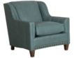 Smith Brothers 227 Collection Teal Genuine Leather Chair small image number 2