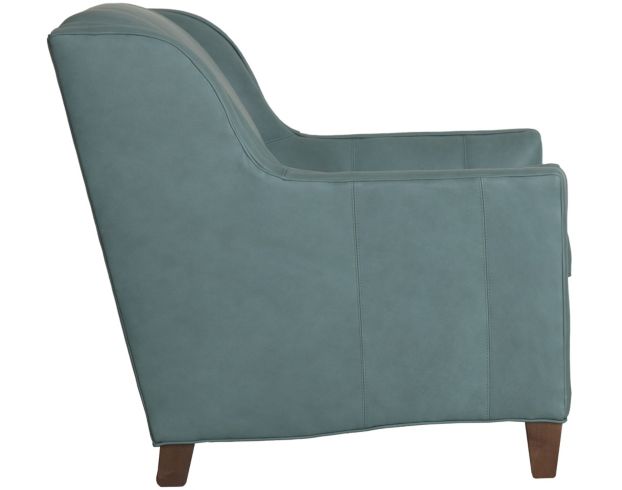 Smith Brothers 227 Collection Teal Genuine Leather Chair large image number 3