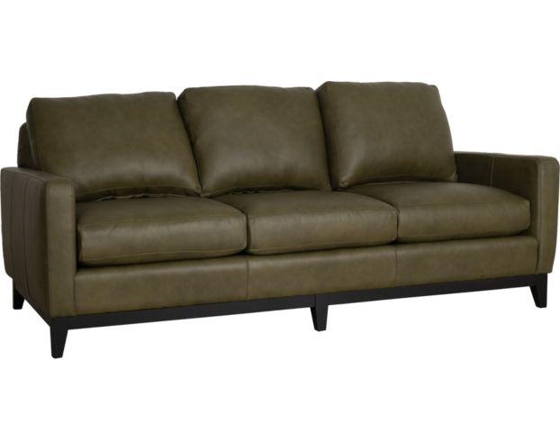 Smith Brothers 232 Series Green 100% Leather Sofa large image number 2