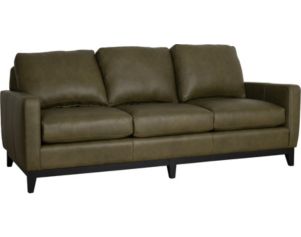 Smith Brothers 232 Series Green 100% Leather Sofa