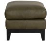 Smith Brothers 232 Collection Green 100% Leather Ottoman small image number 3