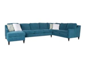 Smith Brothers 261 Series Blue 3-Piece Sectional