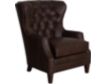 Smith Brothers 527 Collection Brown 100% Leather Tufted Chair small image number 2