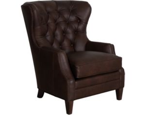 Smith Brothers Of Berne, Inc. 527 Collection Brown 100% Leather Tufted Chair