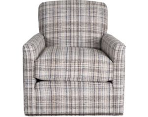 Smith Brothers 550 Collection Plaid Swivel Chair