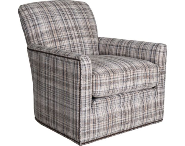 Smith Brothers 550 Collection Plaid Swivel Chair large image number 2