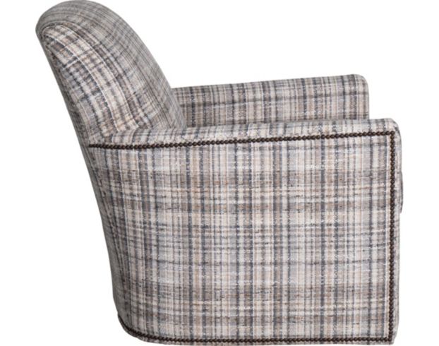 Smith Brothers 550 Collection Plaid Swivel Chair large image number 3