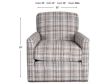 Smith Brothers 550 Collection Plaid Swivel Chair small image number 6