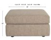 Smith Brothers 209 Modular Collection Brown Ottoman small image number 5