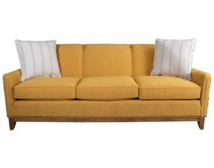 Smith Brothers 258 Collection Collaged Yellow Sofa