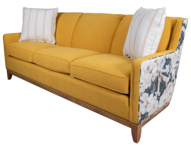 Smith Brothers 258 Collection Collaged Yellow Sofa large image number 2