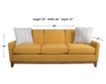 Smith Brothers 258 Collection Collaged Yellow Sofa small image number 9