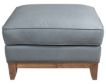 Smith Brothers 258 Collection Gray Genuine Leather Ottoman small image number 3