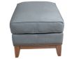 Smith Brothers 258 Collection Gray Genuine Leather Ottoman small image number 4