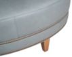 Smith Brothers 258 Collection Gray Genuine Leather Cocktail Ottoman small image number 2