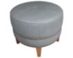 Smith Brothers 258 Collection Gray Genuine Leather Cocktail Ottoman small image number 3