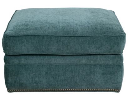 Smith Brothers 500 Collection Teal Ottoman