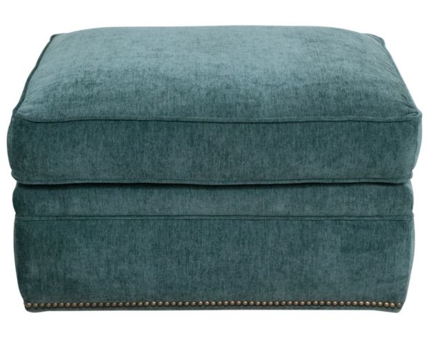 Smith Brothers 500 Collection Teal Ottoman large image number 1