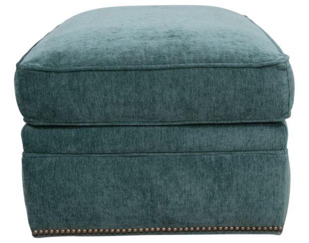 Smith Brothers 500 Collection Teal Ottoman large image number 2