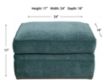 Smith Brothers 500 Collection Teal Ottoman small image number 4