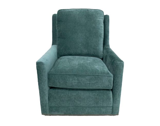 Smith Brothers 500 Collection Teal Collage Swivel Chair large image number 1