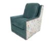 Smith Brothers 500 Collection Teal Collage Swivel Chair small image number 2