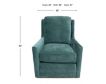 Smith Brothers 500 Collection Teal Collage Swivel Chair small image number 8