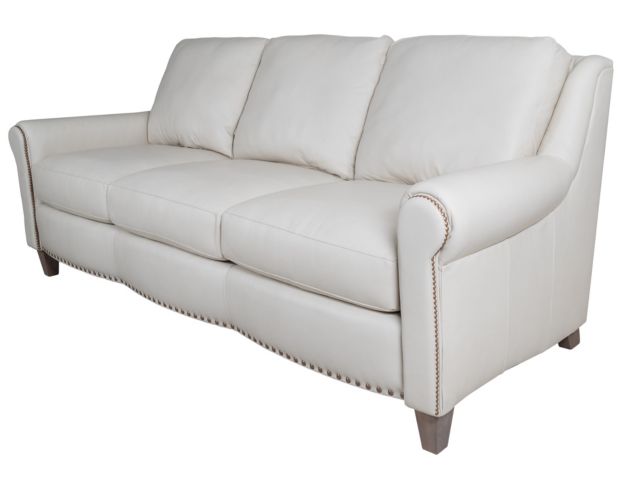 Smith Brothers 268 Collection Cream Genuine Leather Sofa large image number 2