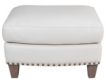 Smith Brothers 268 Collection Cream Genuine Leather Ottoman small image number 1