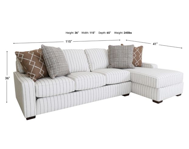 Smith Brothers 8001 Collection 2-Piece Sectional large image number 6