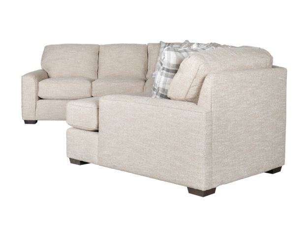 Smith Brothers 8000 Series Light Brown 3-Piece Sectional with Right Cuddler Chaise large image number 3