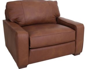 Smith Brothers 8000 Collection 100% Leather Chair and a Half