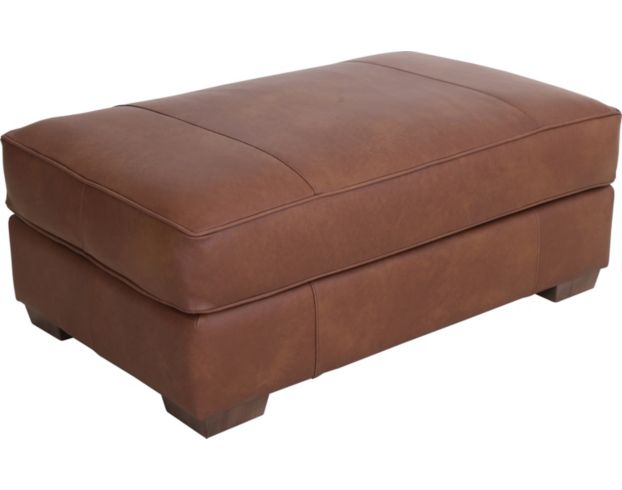 Smith Brothers 8000 Collection 100% Leather Ottoman and a Half large image number 2