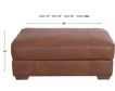 Smith Brothers 8000 Collection 100% Leather Ottoman and a Half small image number 5
