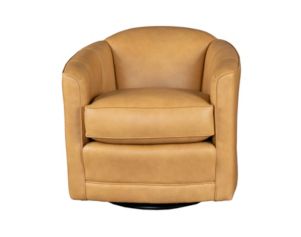 Smith Brothers 506 Collection Camel Genuine Leather Swivel Chair