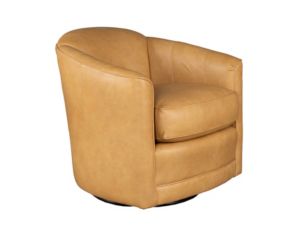 Smith Brothers 506 Collection Camel Genuine Leather Swivel Chair