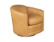 Smith Brothers 506 Collection Camel Genuine Leather Swivel Chair small image number 2