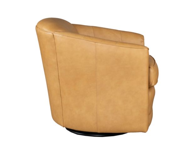 Smith Brothers 506 Collection Camel Genuine Leather Swivel Chair large image number 3