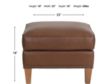 Smith Brothers 541 Collection Leather Ottoman small image number 5