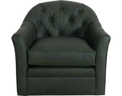 Smith Brothers 540 Collection Genuine Leather Swivel Chair