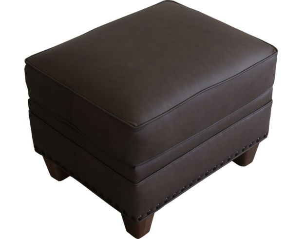 Smith Brothers 203100% Leather Ottoman large image number 3