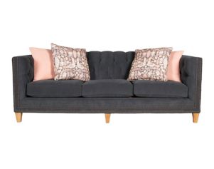 Smith Brothers 243 Collection Black Sofa