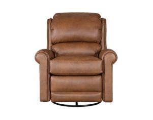 Smith Brothers Of Berne, Inc. 720 Collection Genuine Leather Brown Swivel Glider Recliner