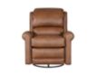 Smith Brothers Of Berne, Inc. 720 Collection Genuine Leather Brown Swivel Glider Recliner small image number 1