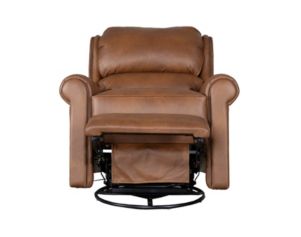 Smith Brothers Of Berne, Inc. 720 Collection Genuine Leather Brown Swivel Glider Recliner