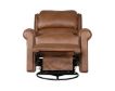 Smith Brothers Of Berne, Inc. 720 Collection Genuine Leather Brown Swivel Glider Recliner small image number 2