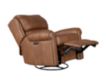 Smith Brothers Of Berne, Inc. 720 Collection Genuine Leather Brown Swivel Glider Recliner small image number 3