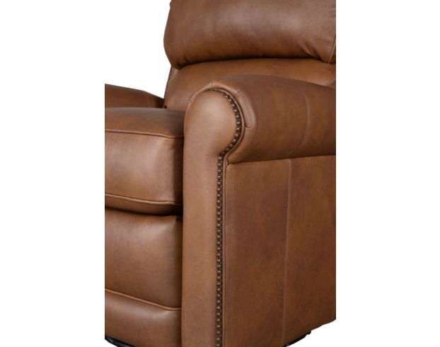 Smith Brothers Of Berne, Inc. 720 Collection Genuine Leather Brown Swivel Glider Recliner large image number 11