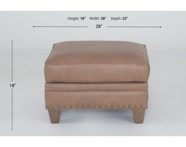 Smith Brothers Of Berne, Inc. 269 Series Tan Genuine Leather Ottoman large image number 4