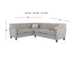 Smith Brothers 3000 Series Gray 2-Piece Sectional small image number 11